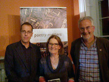 From left to right: Pat Boran, Catherine Phil MacCarthy and Mark Roper